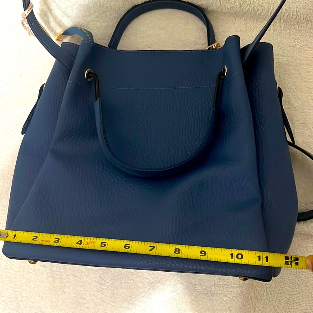 NWT Authentic Matmazel designed 4 pockets  blue shoulder bag . - Picture 7 of 8